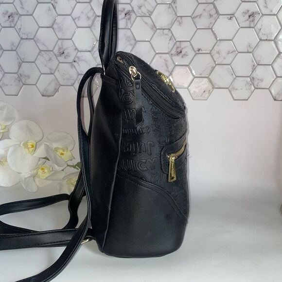 Juicy Couture Black Backpack with Gold Hardware - Picture 3 of 7